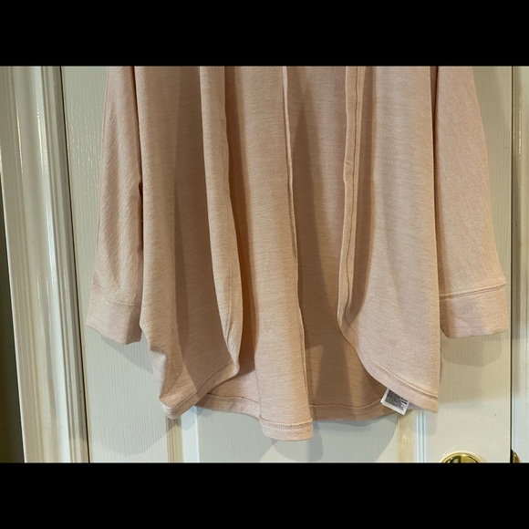 Gap Softspun Open Front Cardigan-Heathered Pink M - Picture 3 of 6